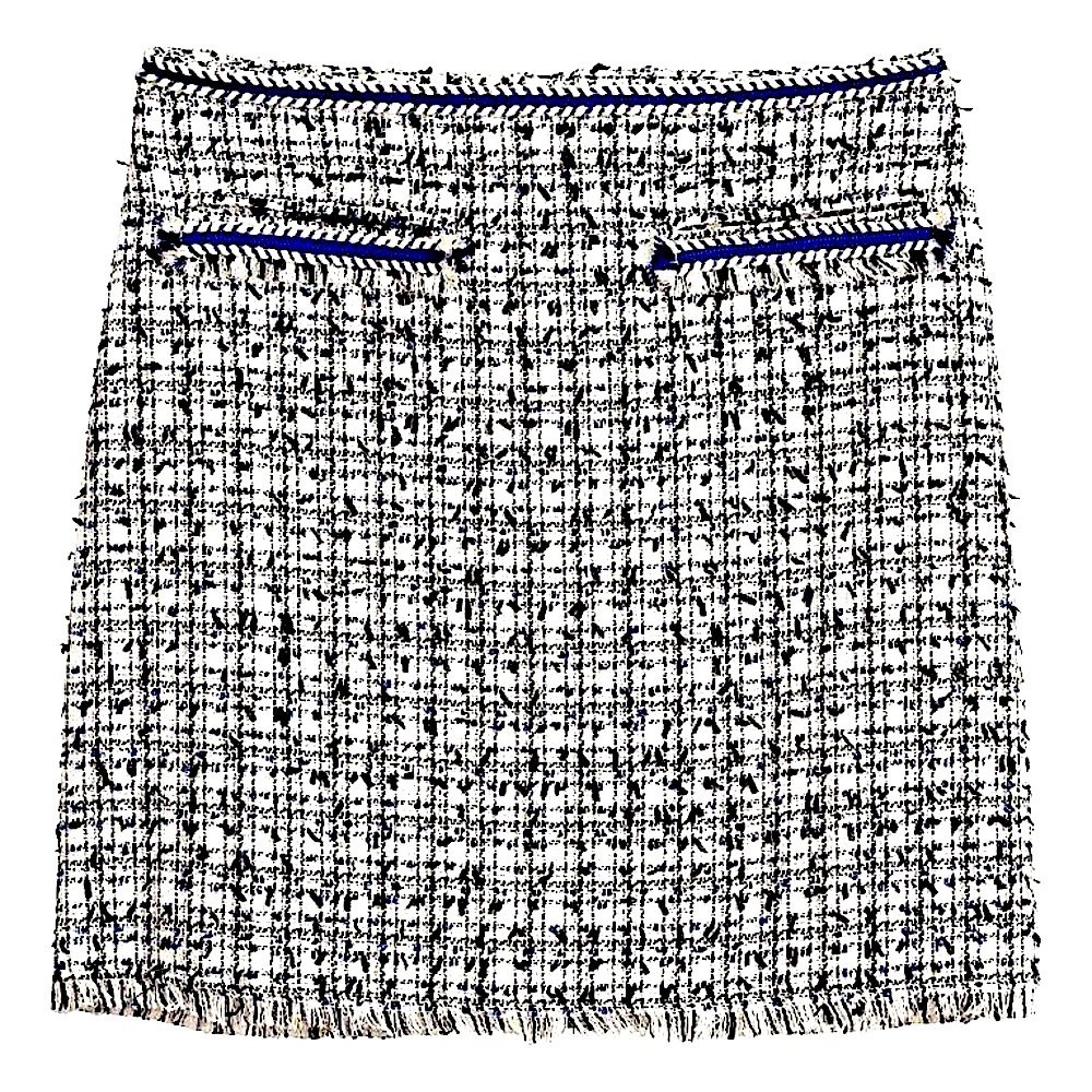 H&M Blue And White Short Skirt